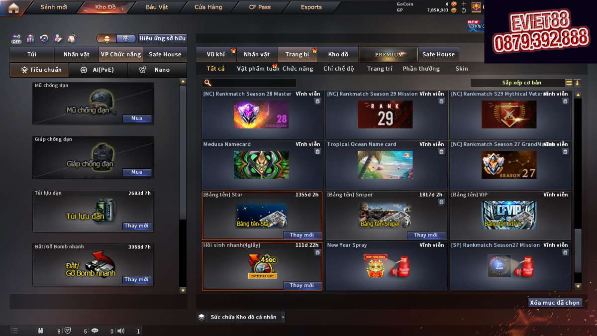 shop acc cf uy tin gia re
